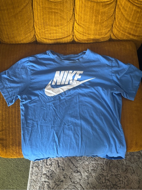 Nike Other - Nike Blue T-Shirt with White Logo
